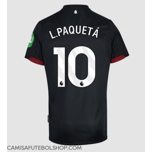 Camisa de time de futebol West Ham United Lucas Paqueta #10 Replicas 2º Equipamento 2024-25 Manga Curta